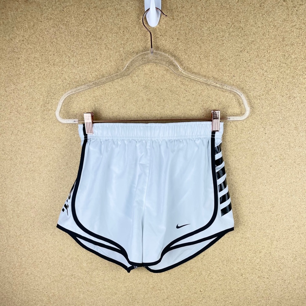 Nike Just Do It Shorts in White and Black